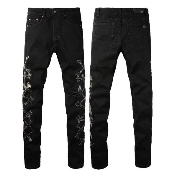 Black Crossed Bones Purple Jeans（37 styles）