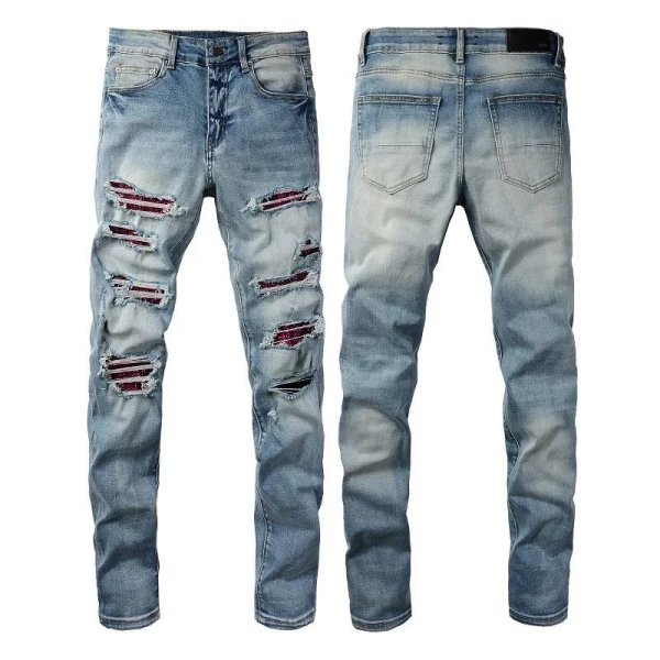 Red Ripped Hole Purple Jeans（37 styles）