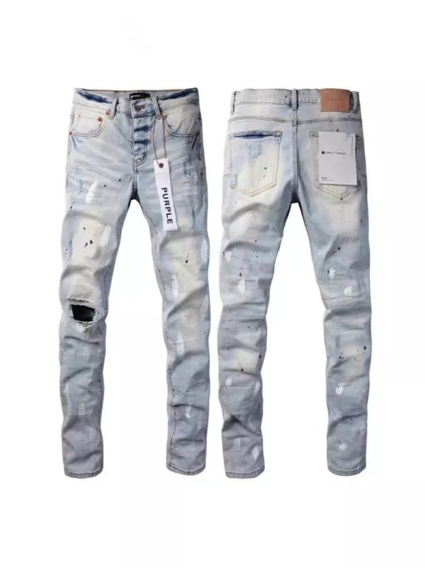 Stains and Rips Purple Jeans（37 styles）