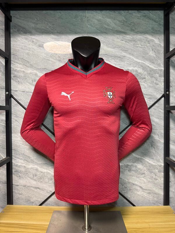 26-27 Portugal Home Long-Sleeve Player Version Jersey