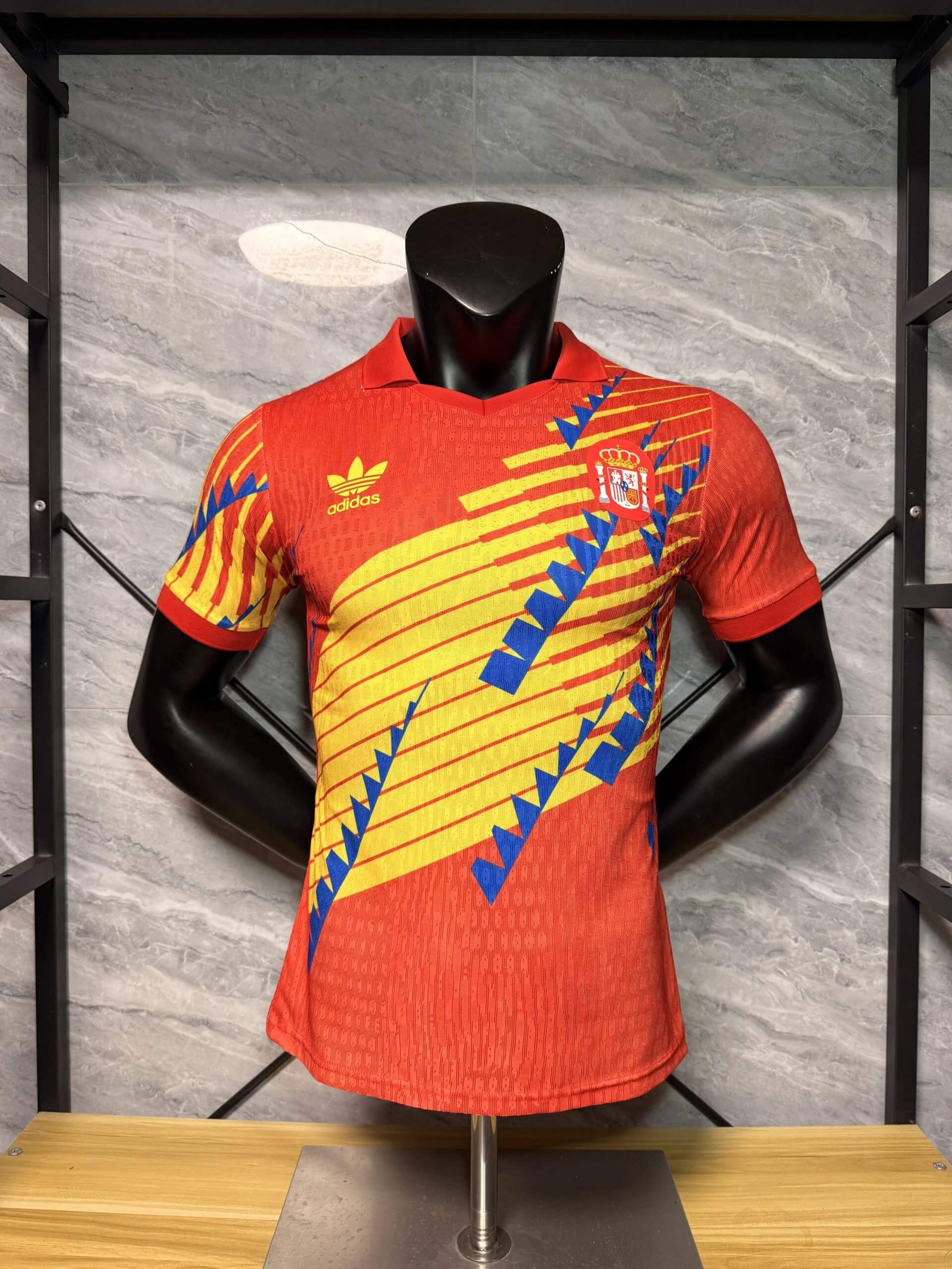26-27 Spain 1994 Vintage Red Player Version Jersey